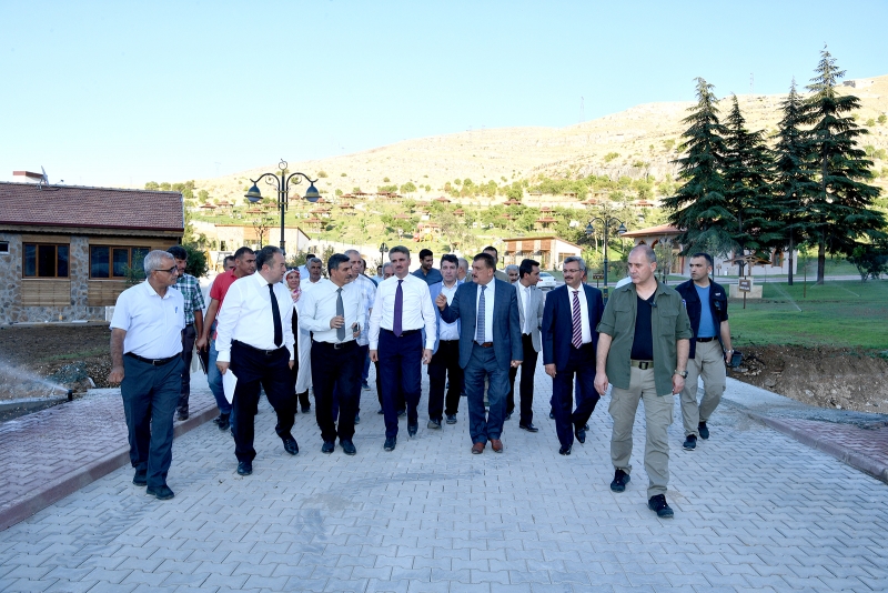 Başkan Gürkan, Vali Baruş ile birlikte İnderesi tabiat parkında incelemelerde bulundu