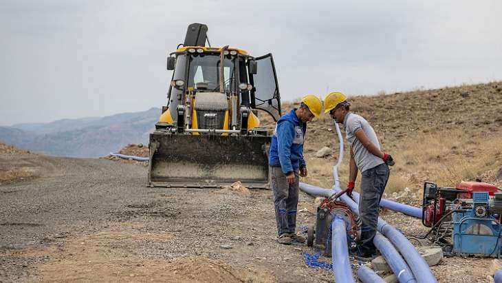 Darende Ağılbaşı’nda İçmesuyu Terfi Hattı Tamamlandı