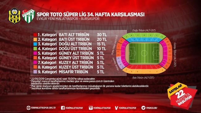EYMS- Bursaspor Maçı Biletleri Satışa Çıktı