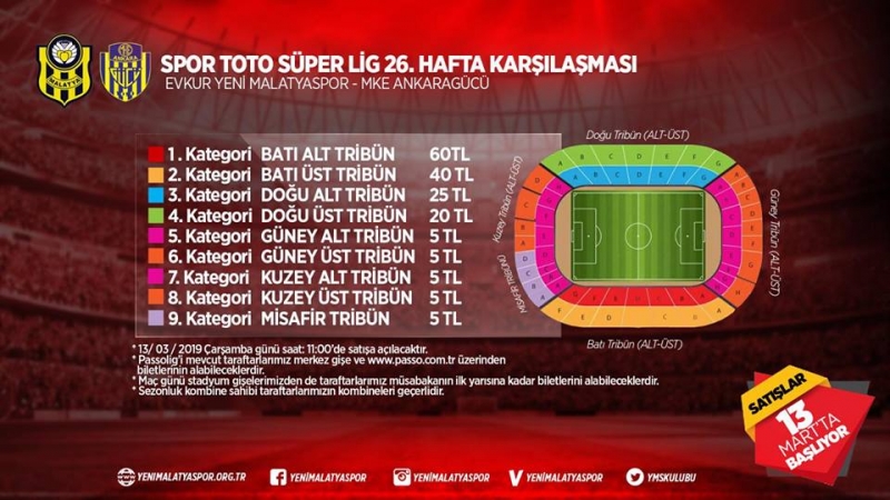 EYMS-MKE Ankaragücü Maç Biletleri Satışta