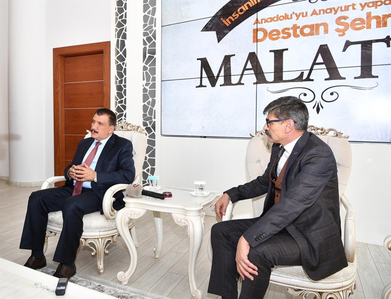 Malatya Emniyet Müdürü Ercan Dağdeviren Başkan Gürkan'ı Ziyaret Etti
