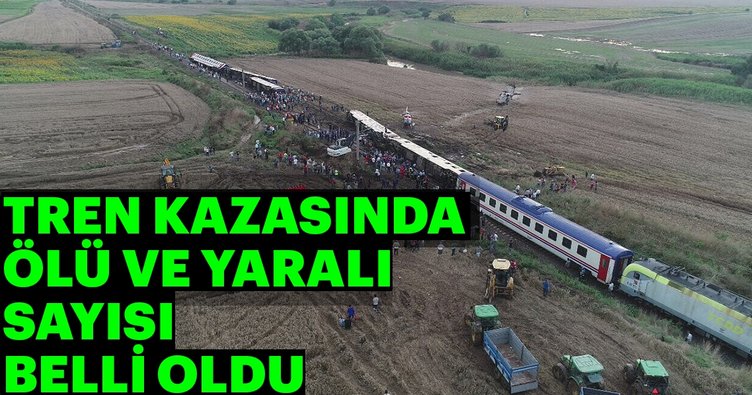 Tekirdağ'da Tren Kazası! 24 ölü, 124 yaralı