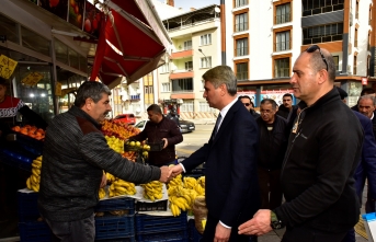 Vali Baruş, Zaviye ve Turgut Özal Mahalle Muhtarlarını Ziyaret Etti