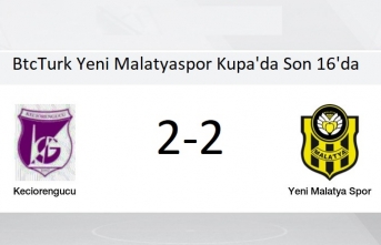 Y. Malatyaspor Kupa'da Son 16'da