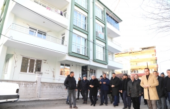 Başkan Güder, Battalgazi'de Zarar Gören Evleri Gezdi