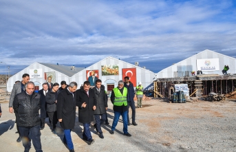 Başkan Gürkan, Yeni Kongre ve Fuar Merkezini İnşaatını İnceledi