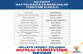  AK Parti Battalgazi’de Görev Dağılımı Belli Oldu