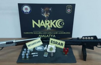 Malatya'da uyuşturucu ve Silah Yakalandı