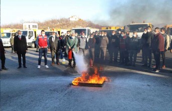 Battalgazi Belediyesi Personeline Yangın Tatbikatı