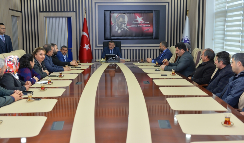 Başkan Gürkan, MAHTAP Başkanı Akın ve Yönetim Kurulu İle Bir Araya Geldi