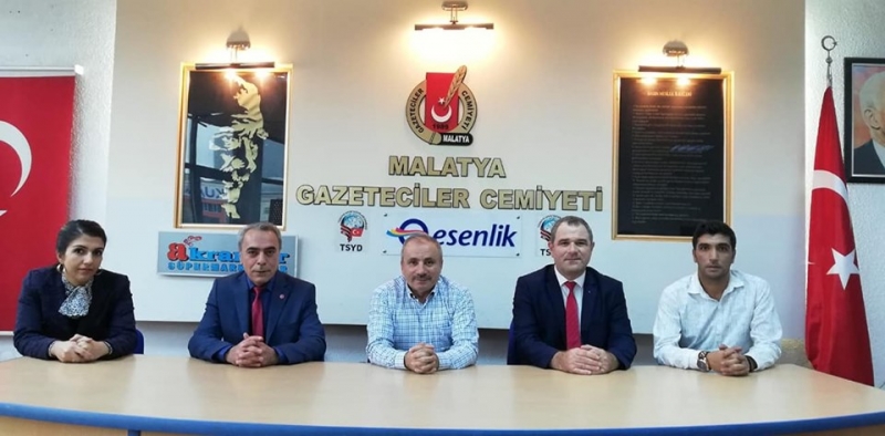 Başkan Zafer Malatya Gazeteciler Cemiyeti’ni Ziyaret Etti