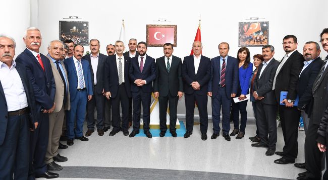 CHP Heyeti Başkan Gürkan'ı Ziyaret Etti