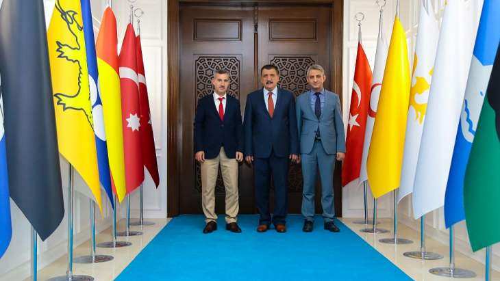 Çınar ve FKA Genel Sekreter Vekili Yoğunlu, Başkan Gürkan’ı Ziyaret Etti
