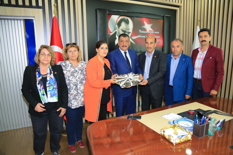 MASTÖB Yöneticileri Başkan Gürkan'ı Ziyaret Etti