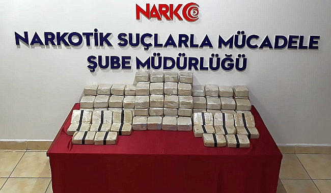 Otobüste 59 Kilogram Eroin Ele Geçirildi