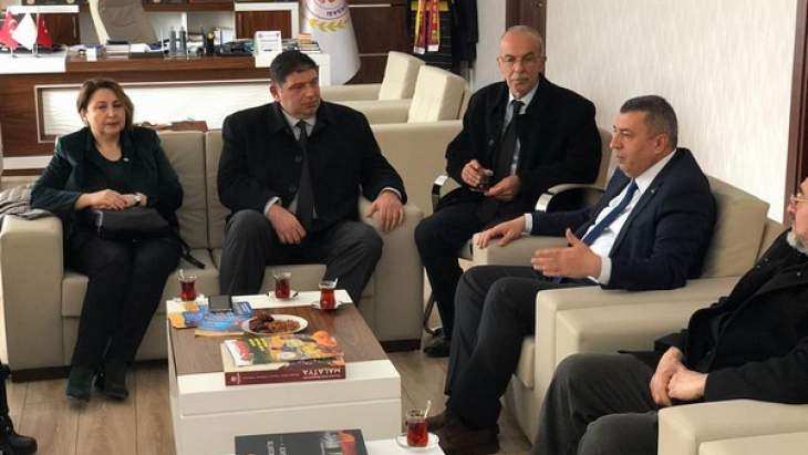 Parlak'tan MTB Başkanı Ramazan Özcan'a Ziyaret