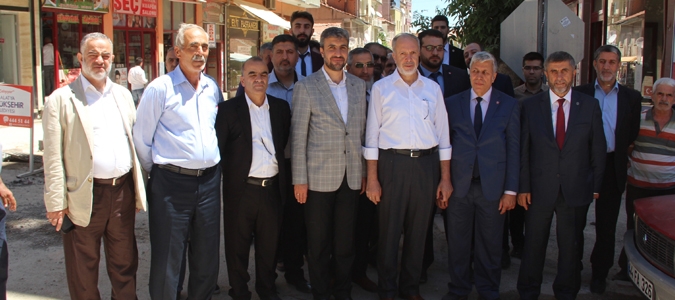 Saadet Partisi, Doğanşehir’de Esnafları Ziyaret Etti