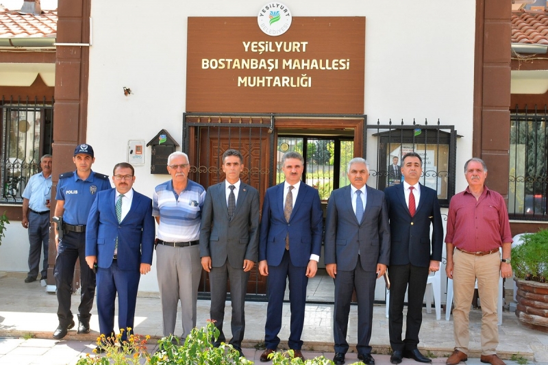 Vali Baruş, Bostanbaşı, Karakavak ve Çilesiz Mahalle Muhtarlarını Ziyaret Etti