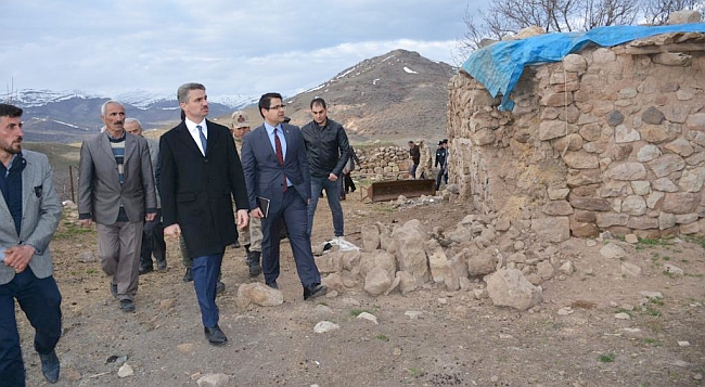 Vali Baruş, Deprem Bölgesinde İnceleme Yaptı