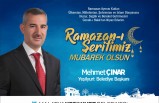 Başkan Çınar’dan ramazan ayı kutlama mesajı;