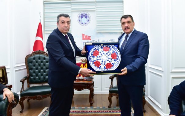 Ticaret Borsası Başkanı Özcan, Gürkan’a Ziyaret 