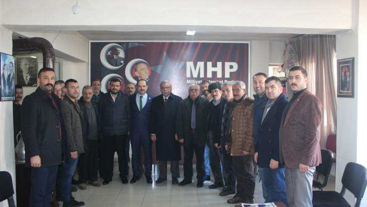 Vahap Küçük Ve Ak Parti Doğanşehir İlçe Teşkilatından Mhp’ye Ziyaret