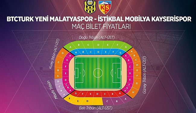 YMS- İ.M Kayserispor maçının biletleri satışta