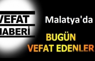 Malatya'da Bugün 8 Kişi Hayatını Kaybetti