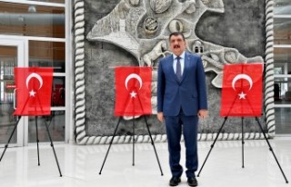 Büyükşehirden İdlib Şehitleri için özel bayrak...