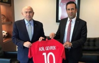 Gevrek’ten TFF Başkanı Nihat Özdemir'e Ziyaret