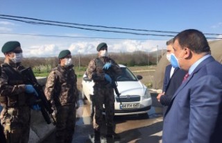 Başkan Gürkan Polis noktasını ziyaret etti