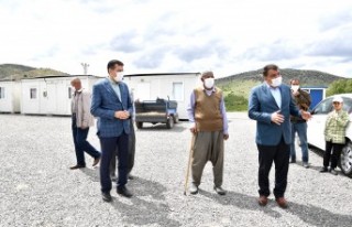Başkan Gürkan. Bulutlu Mahallesinde Depremzedeleri...