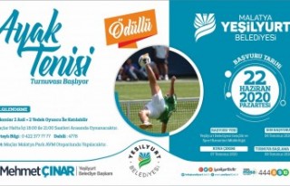 Yeşilyurt Belediyesi, Ayak Tenisi Turnuvasıyla Sporseverlerle...