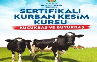 Büyükşehir’den kurban kesim kursu düzenleyiyor