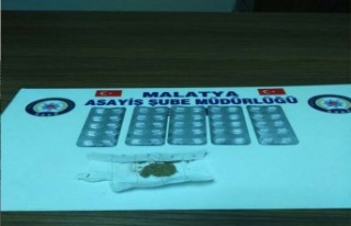 Malatya'da Xanax isimli uyuşturucu madde ele...