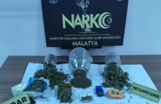 Malatya'da 1 kilo 385 gr esrar ele geçirildi