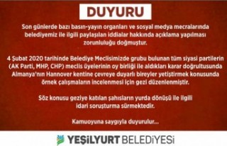 Yeşilyurt Belediyesinden Bilgilendirme Paylaşımı