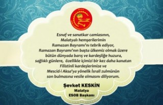 Başkan Keskin'den Bayram Mesajı