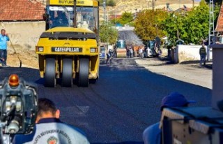 İhlas caddesinde asfalt çalışmaları tamamlandı