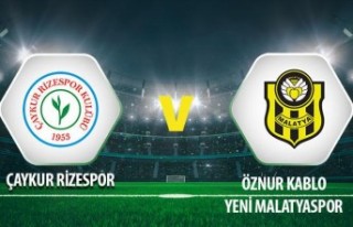Ç. Rizespor- Yeni Malatyaspor  maç sonucu: 1-0