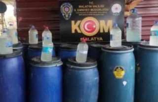 Malatya'da 4 Bin Litre Sahte Alkol Ele Geçirildi