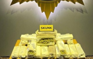 Malatya'da  4 kilo Skunk ele geçirildi.