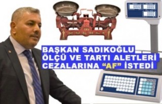  Başkan Sadıkoğlu, ölçü ve tartı aletleri...