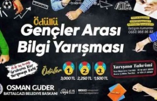 Battalgazi'de ödüllü bilgi yarışmasına...