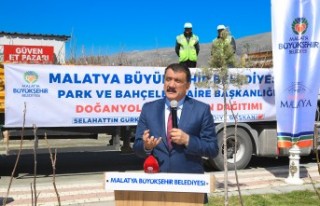 Malatya Büyükşehir Belediyesi Doğanyol’da Fidan...