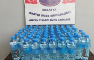 Malatya'da 38 litre kaçak alkol ele geçirildi