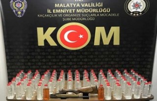 72 litre el yapımı sahte alkollü içki ele geçirildi