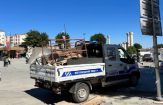 Kaldırımdaki Tezgahlar Kaldırılıyor