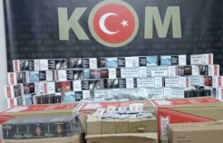 110 bin adet kaçak makaron ele geçirildi