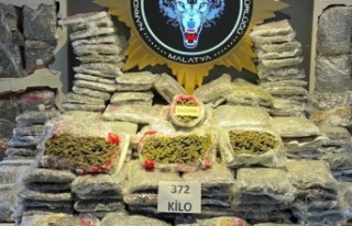 372 kilo SKUNK maddesi ele geçirildi